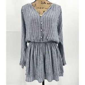 Rails Blue and White Striped Dress